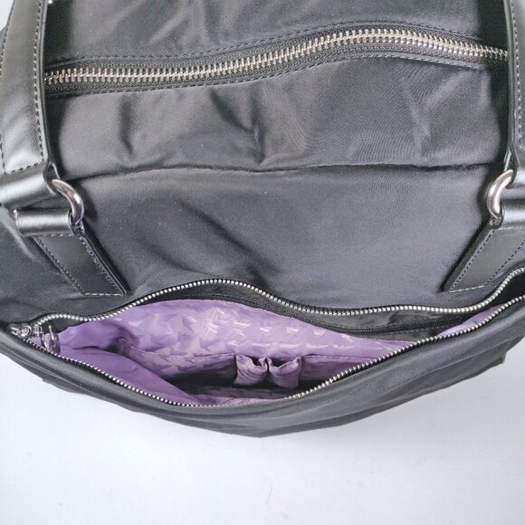 Lo & Sons OG Large Black Nylon Weekender Laptop Bag Travel Tote - Picture 4 of 15